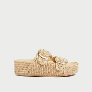 Loeffler Randall Theo Sandals Raffia Natural